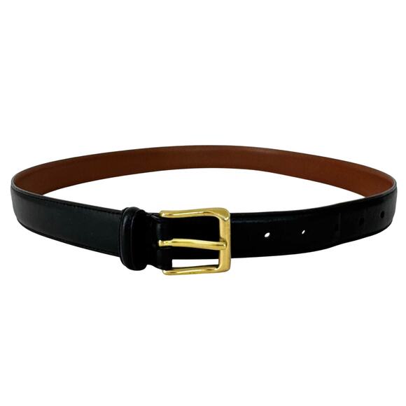 Coach Burnished Cowhide Leather Belt Black Men’s 34" (85 cm) 5950 - Picture 1 of 11